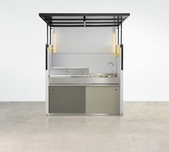 It's an open and shut case - the Tilt Outdoor BBQ Kitchen Unit designed by Urban Commons is the gold standard of outdoor entertaining.