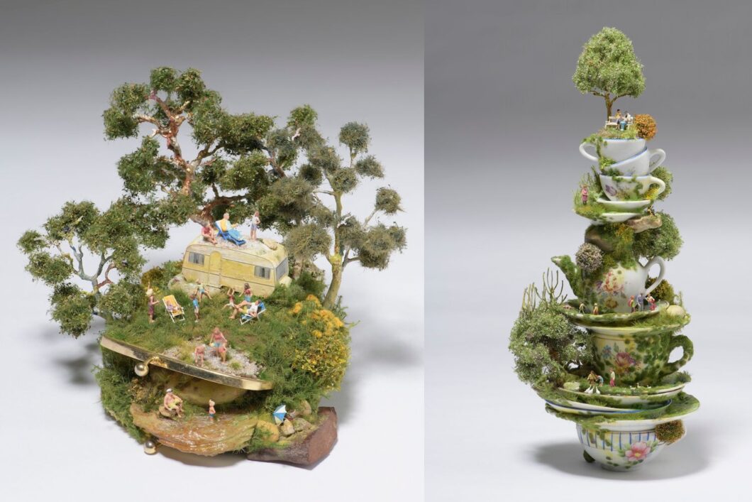 miniature assemblage art by kendal murray courtesy of arthouse gallery