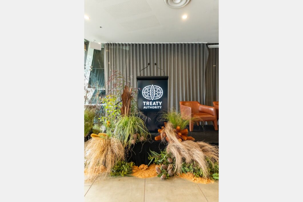 Botanical design by Alchemy Orange for Treaty Authority lectern