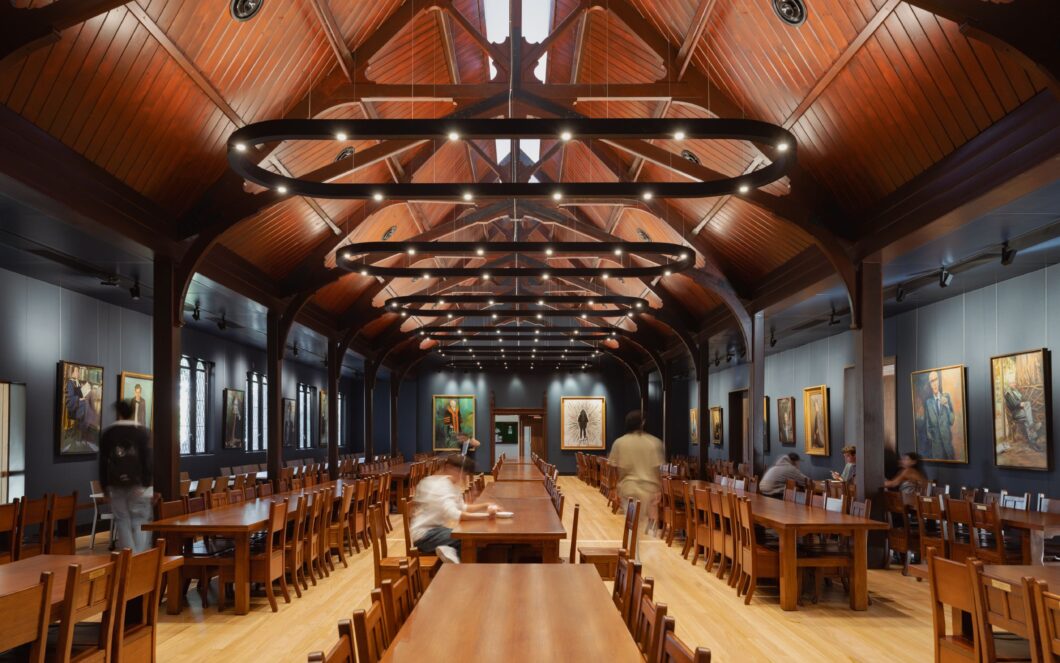 Trinity College Dining Hall expansion by Hayball