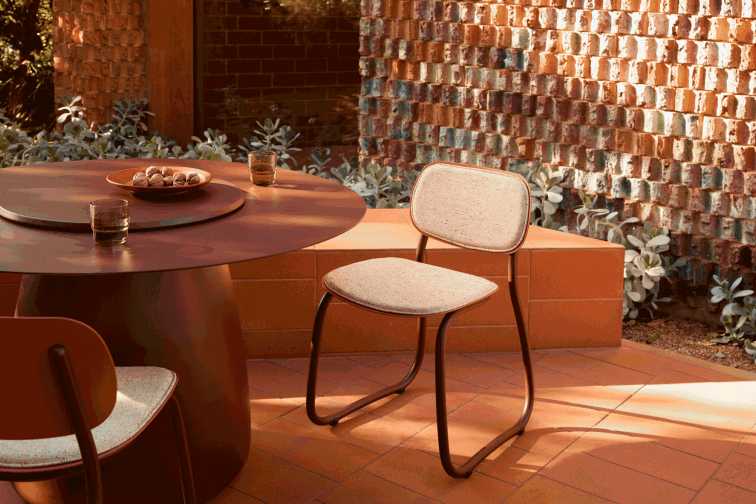 Upholstered options for Correa Seating outdoor furniture made in Australia by Tait