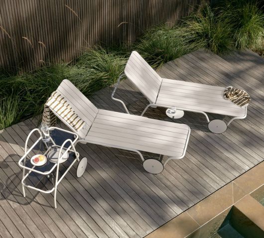 Billy sunlounge and drinks trolley designed and made in Australia by Tait